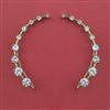 American Diamond Earcuff with Rhodium Plating 2 Tone Plating Mehndi Plating