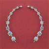 American Diamond Earcuff with Rhodium Plating 2 Tone Plating Mehndi Plating