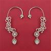 American Diamond Earcuff with Rhodium Plating 2 Tone Plating Mehndi Plating Carat Plating