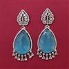 American Diamond Classic Earring with Rhodium Plating