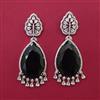 American Diamond Classic Earring with Rhodium Plating