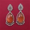 American Diamond Classic Earring with Rhodium Plating