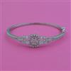 American Diamond Openable kada with Rhodium Plating 2 Tone Plating