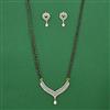 American Diamond Classic Mangalsutra with 2 Tone Plating