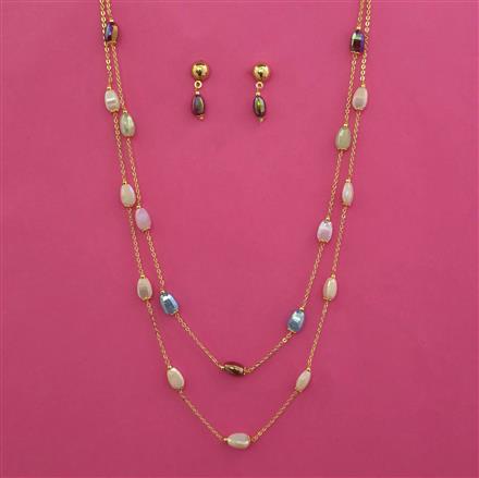 American Diamond Classic Mala with Gold Plating
