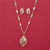 American Diamond Birds Pendant Set with Carat Plating