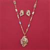 American Diamond Birds Pendant Set with Carat Plating