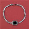 American Diamond Classic Bracelet with Rhodium Plating