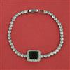 American Diamond Classic Bracelet with Rhodium Plating