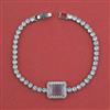 American Diamond Classic Bracelet with Rhodium Plating