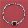 American Diamond Classic Bracelet with Rhodium Plating
