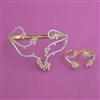 American Diamond Palm Kada with 2 Tone Plating