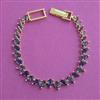 American Diamond Classic Bracelet with Gold Plating
