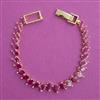American Diamond Classic Bracelet with Gold Plating