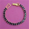 American Diamond Classic Bracelet with Gold Plating