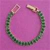 American Diamond Classic Bracelet with Gold Plating