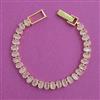 American Diamond Classic Bracelet with Gold Plating