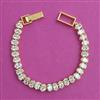American Diamond Classic Bracelet with Gold Plating