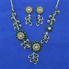 American Diamond Classic Necklace with 2 Tone Plating