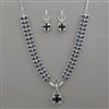 American Diamond Classic Necklace with Rhodium Plating