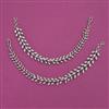 American Diamond Classic Ear Chain with Rhodium Plating 2 Tone Plating