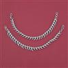 American Diamond Classic Ear Chain with Rhodium Plating 2 Tone Plating