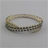 American Diamond Openable kada with Mehndi Plating