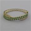 American Diamond Openable kada with Mehndi Plating