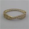 American Diamond Openable kada with Mehndi Plating