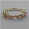 American Diamond Openable kada with Mehndi Plating