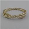 American Diamond Openable kada with Mehndi Plating