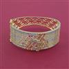 American Diamond Broad Kada with 2 Tone Plating