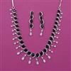 American Diamond Classic Necklace with Rhodium Plating