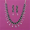 American Diamond Classic Necklace with Rhodium Plating