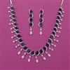 American Diamond Classic Necklace with Rhodium Plating