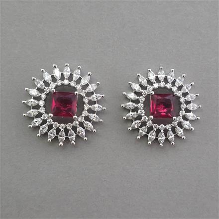 American Diamond Tops with Rhodium Plating