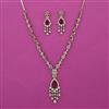 American Diamond Classic Necklace with Mehndi Plating