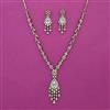 American Diamond Classic Necklace with Mehndi Plating