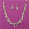 American Diamond Classic Necklace with Rhodium Plating 2 Tone Plating Mehndi Plating Carat Plating