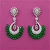 American Diamond Classic Earring with Rhodium Plating