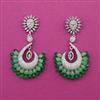 American Diamond Classic Earring with Rhodium Plating