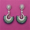American Diamond Classic Earring with Rhodium Plating