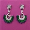 American Diamond Classic Earring with Rhodium Plating