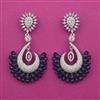 American Diamond Classic Earring with Rhodium Plating