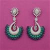 American Diamond Classic Earring with Rhodium Plating