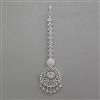 American Diamond Classic Tikka with Rhodium Plating