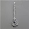 American Diamond Classic Tikka with Rhodium Plating