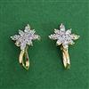 American Diamond Classic Nose Ring with Rhodium Plating 2 Tone Plating Gold Plating