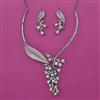 American Diamond Classic Necklace with Black Plating