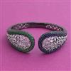 American Diamond Openable kada with Black Plating